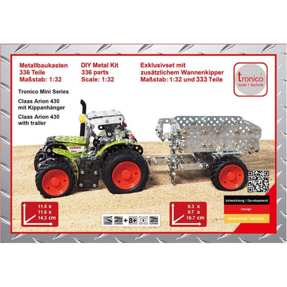 RCEE Metallbau Claas Arion 430 Traktor mit Kippanhänger