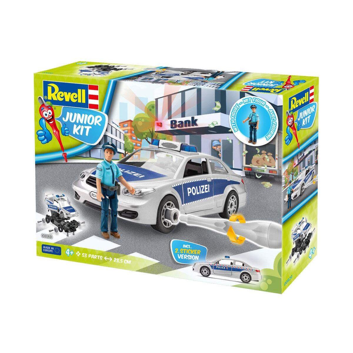 Revell Junior Kit Polizei Modellauto mit Polizist