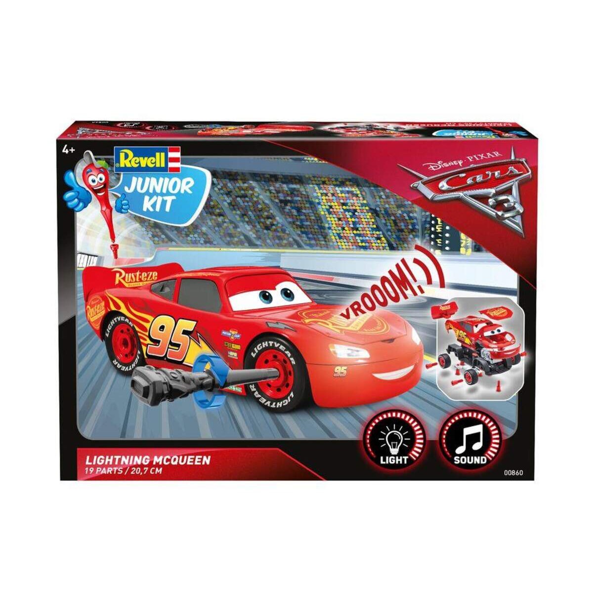 Revell Kit Junior Bausatz Disney Pixar Cars Lightning McQueen