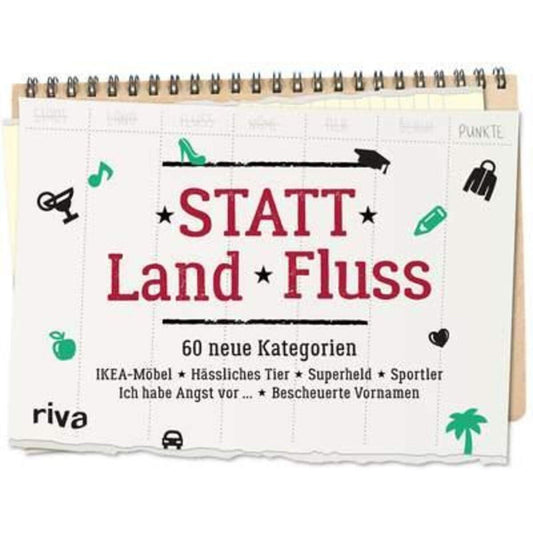Riva Verlag Statt Land Fluss Das Spielebuch mit 60 neuen Kategorien