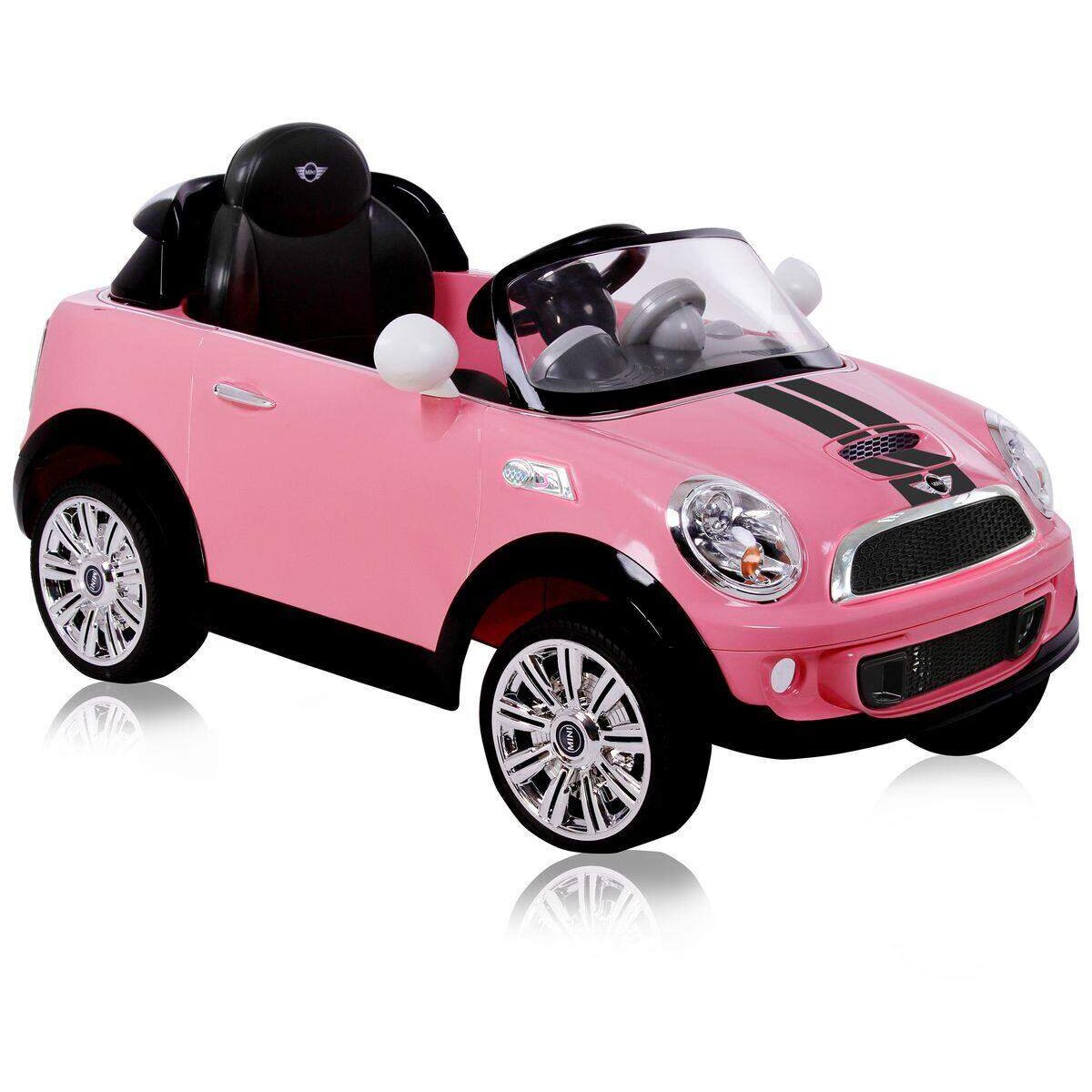 Rollplay Aufsitzfahrzeug Mini Cooper S Roadster, 6V, RC, pink