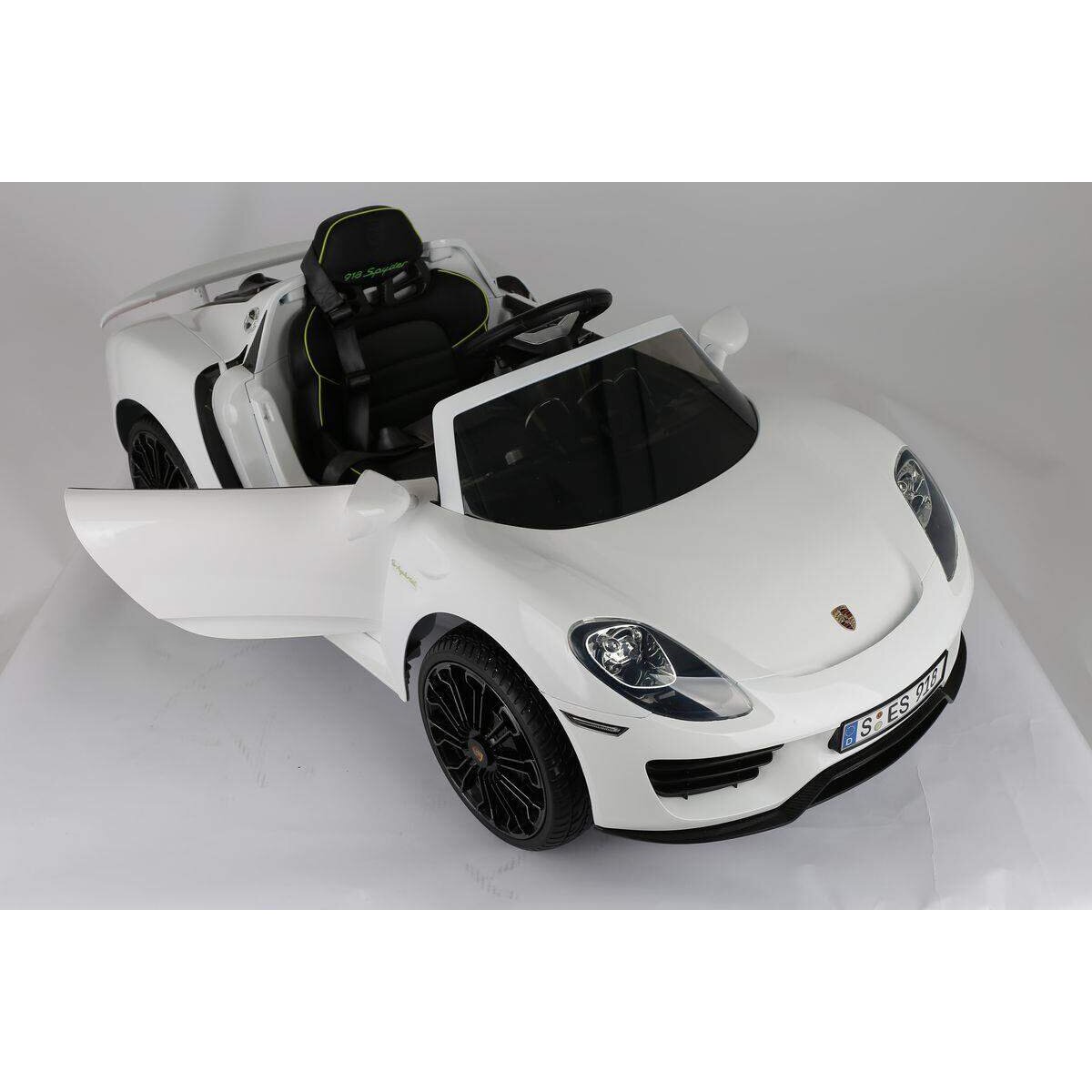 Rollplay Aufsitzfahrzeug Porsche 918 Spyder Hybr Superc, 12V, RC, weiß