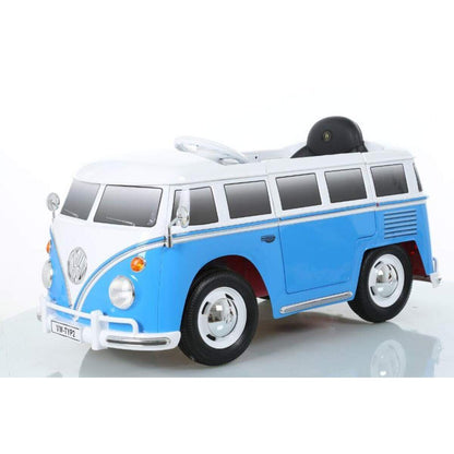 Rollplay Aufsitzfahrzeug VW Bus T1 Type 2 , 12V, RC, blau