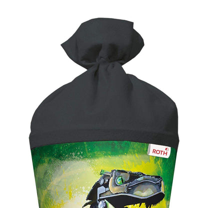 Roth Motiv-Schultüte, Robo-Rex, 70cm, rund, Rot(h)-Spitze, Filzverschluss