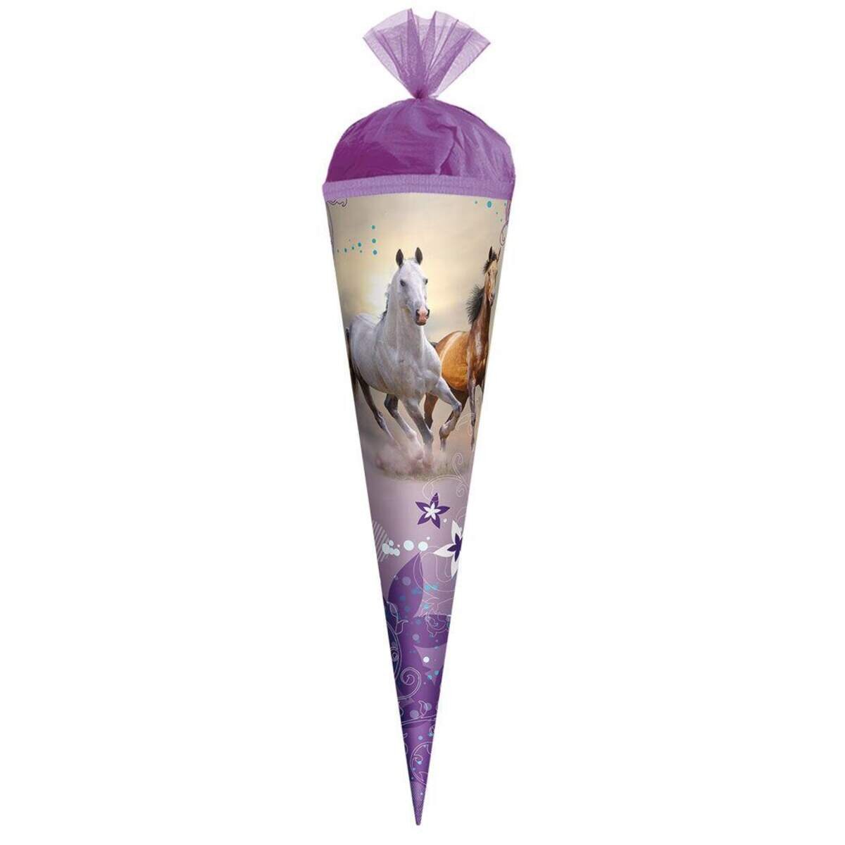 Roth Schultüte 22 cm Wildpferde