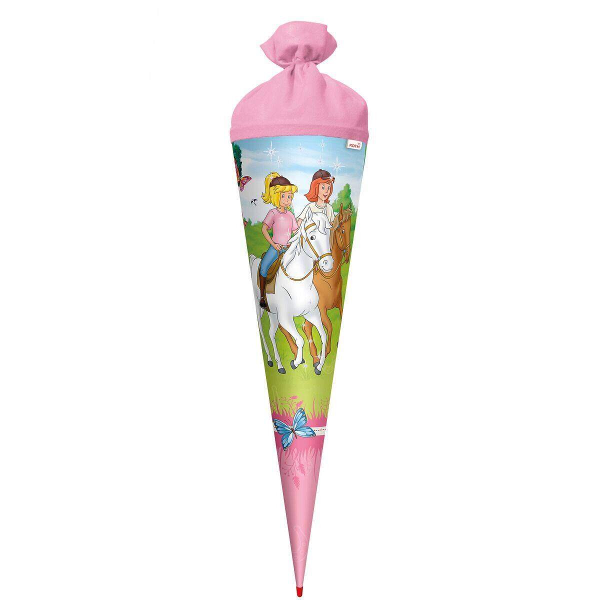 Roth Schultüte 70cm rund Bibi und Tina, Filz