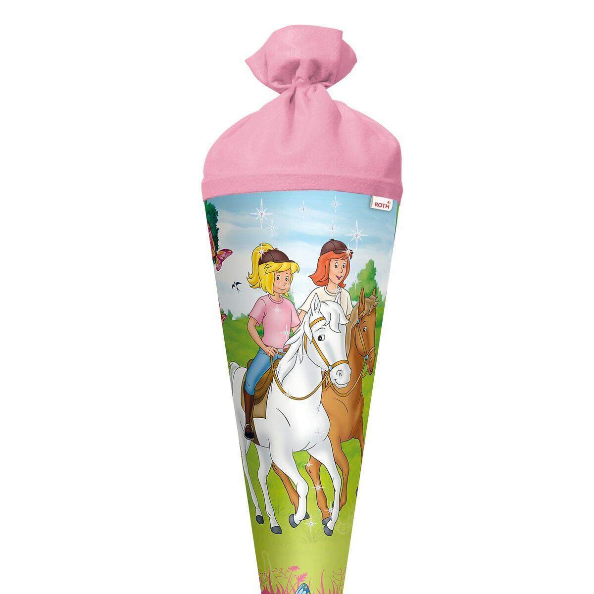 Roth Schultüte 70cm rund Bibi und Tina, Filz