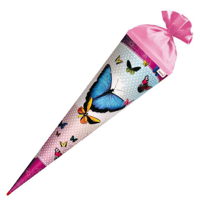 Roth Schultüte Butterfly Glittereffekt 70 cm rund