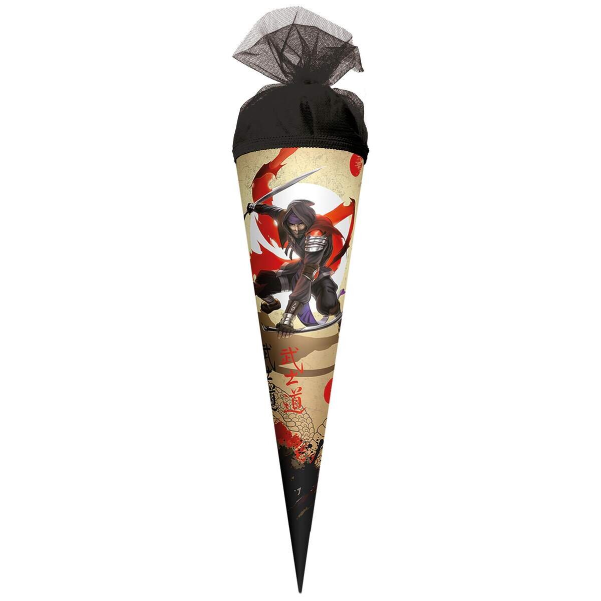 Roth Schultüte Ninja, 35 cm, rund, Tüllverschluss