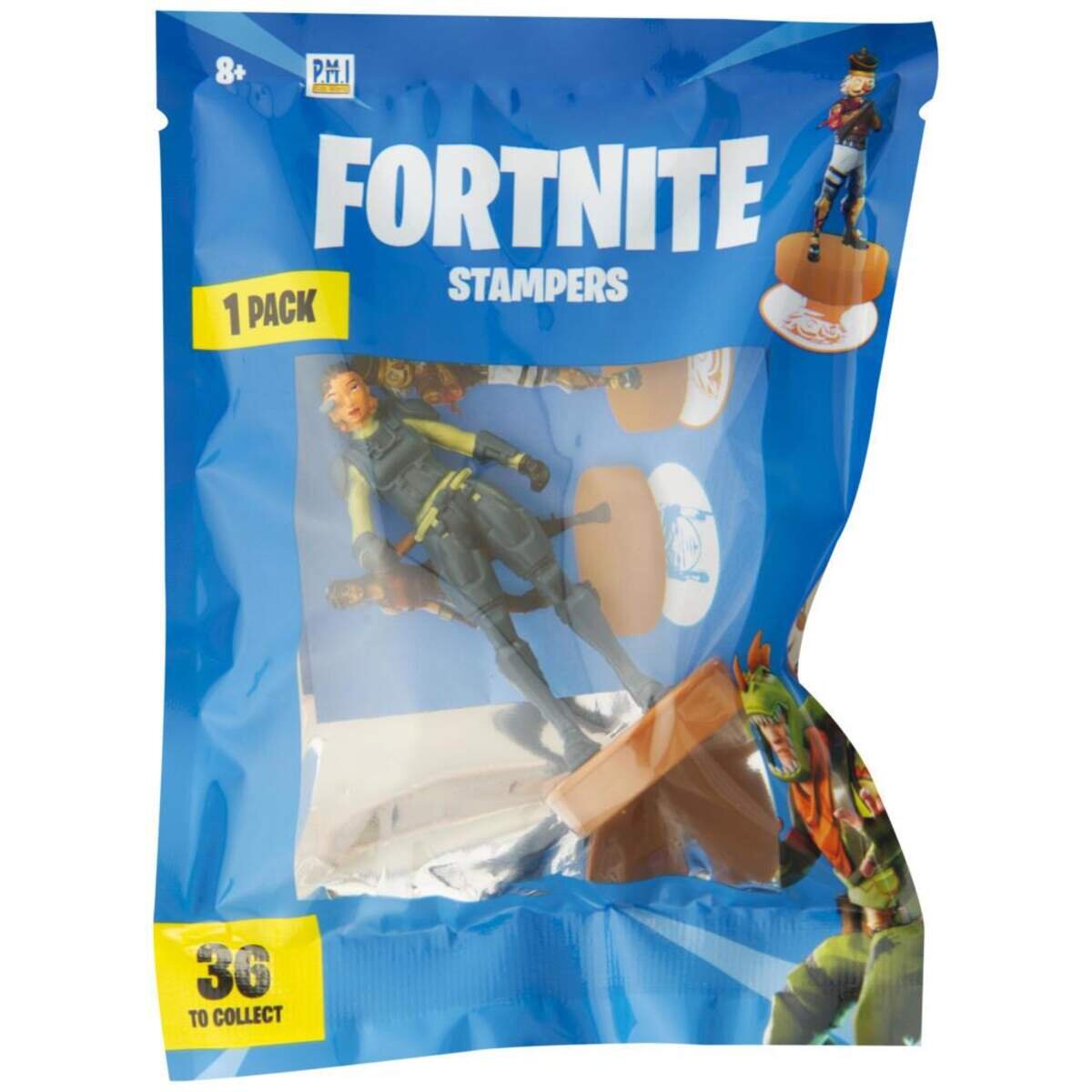 Sambro Fortnite 3D Sammelfiguren mit Stempel, Serie 2, 1 Stück, sortiert