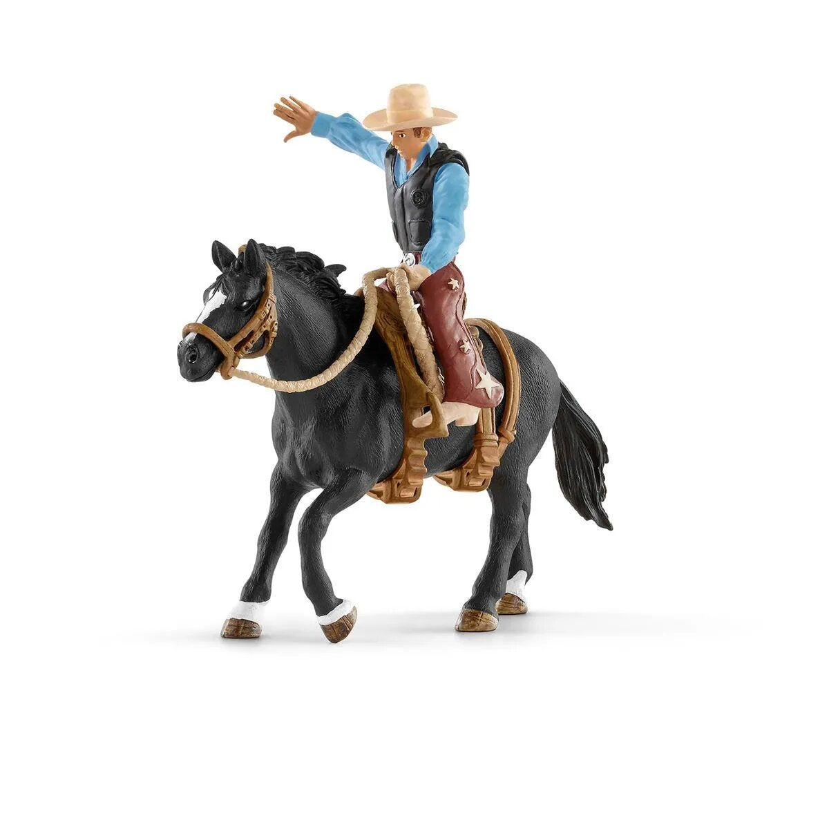Schleich® 41416 Pferd mit Cowboy Rodeo
