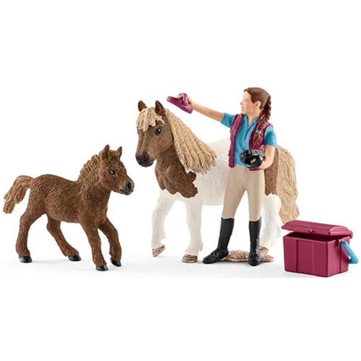 Schleich® 42362 Horse Club Pferdepflegerin mit Shettys