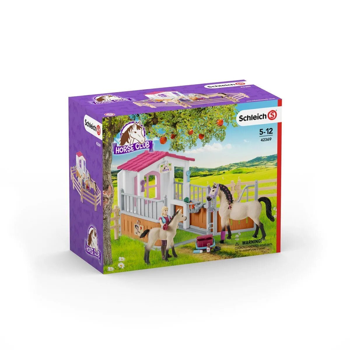 Schleich® 42369 Horse Club Pferdebox mit Arabern und Pferdepflegerin