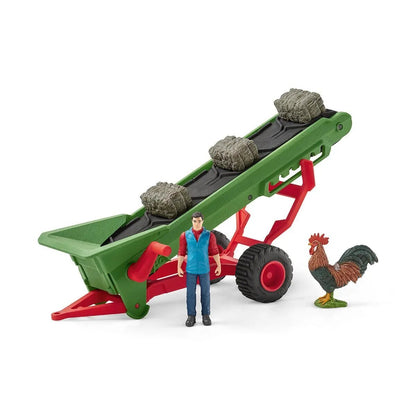 Schleich® 42377 Heuförderband mit Bauer