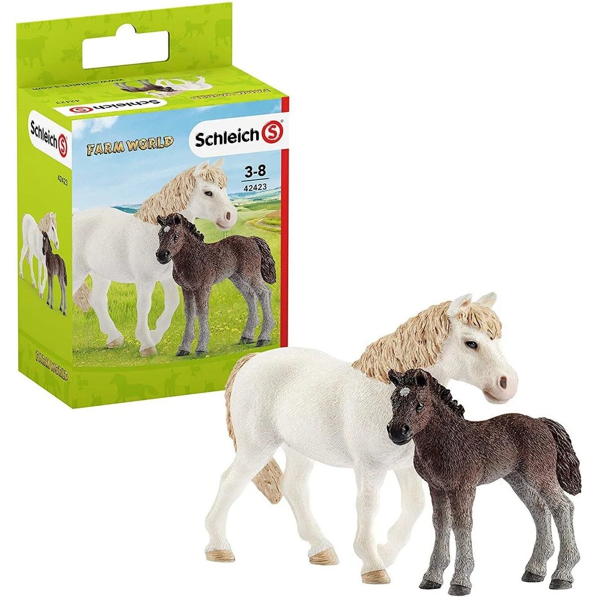 Schleich® 42423 Pony Stute und Fohlen
