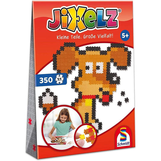 Schmidt Spiele Puzzle - Jixels Hund, 350 Teile, 1 Motiv mit Designvorlage