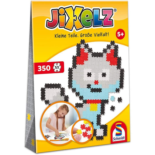 Schmidt Spiele Puzzle - Jixels Katze, 350 Teile, 1 Motiv mit Designvorlage