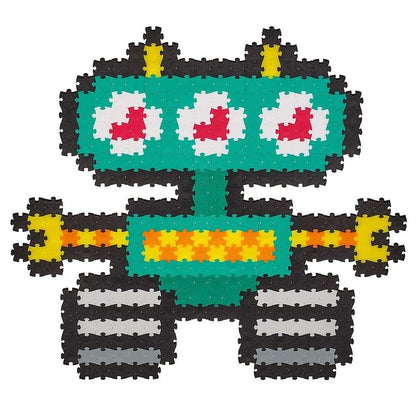Schmidt Spiele Puzzle - Jixels Roboter, 700 Teile, 2 Motive mit Designvorlage