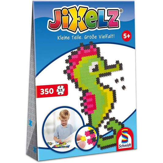 Schmidt Spiele Puzzle - Jixels Seepferdchen, 350 Teile, 1 Motiv mit Designvorlage