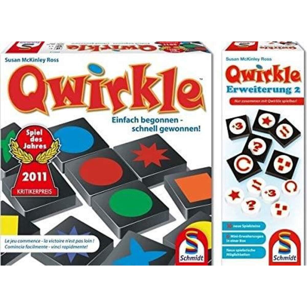 Schmidt Spiele Qwirkle Grundspiel + Erweiterung 2
