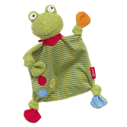 Sigikid Schnuffeltuch, Flecken Frog, Patchwork Sweety, grün