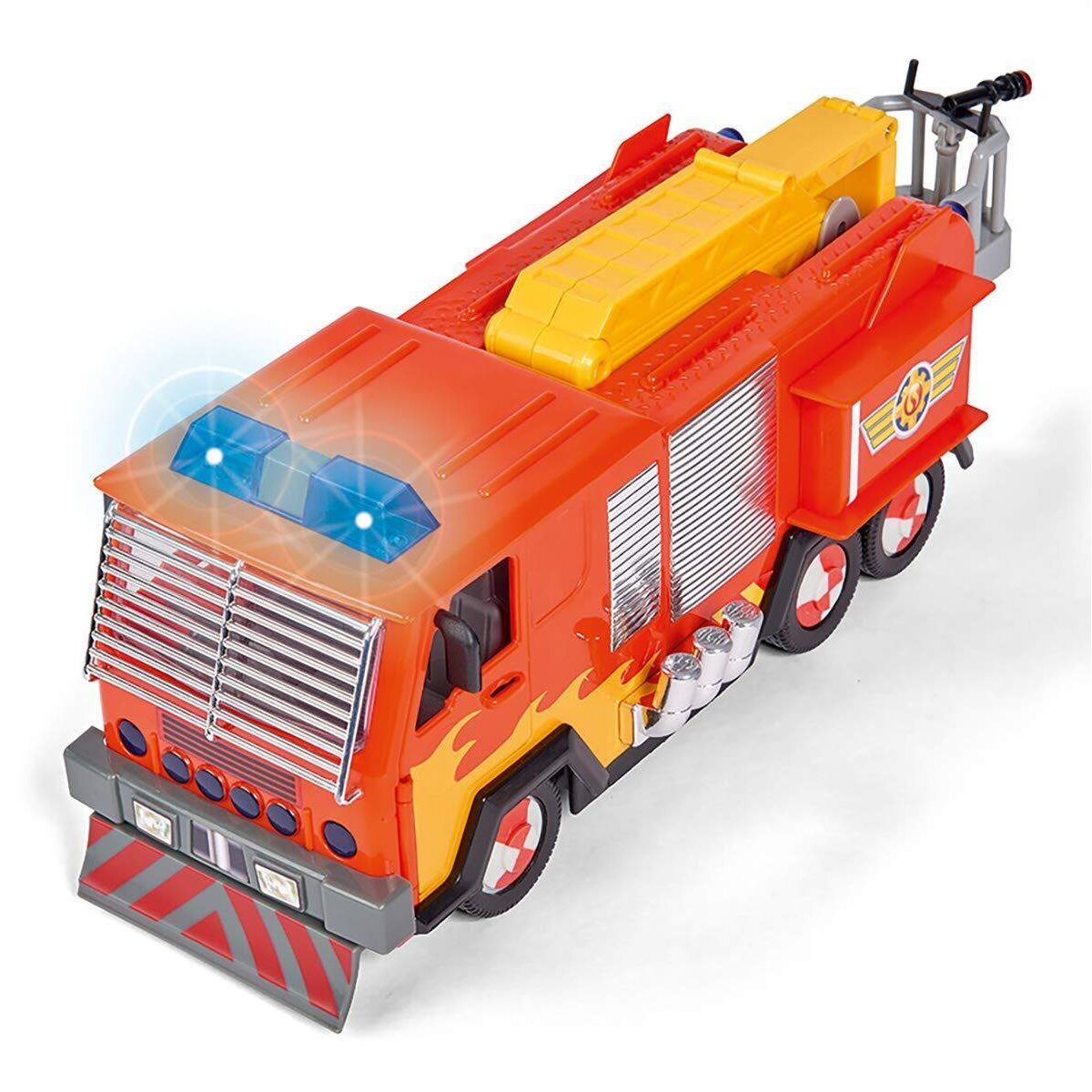 Simba Feuerwehrmann Sam Hollywood Jupiter Feuerwehrauto mit Sam Figur & Zubehör