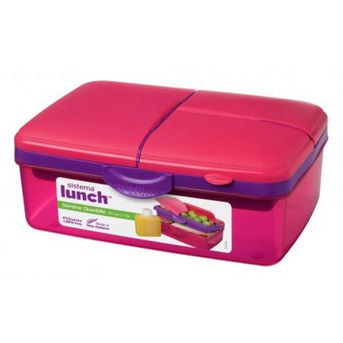 Sistema Lunchbox Quaddie mit Trinkflasche, sortiert