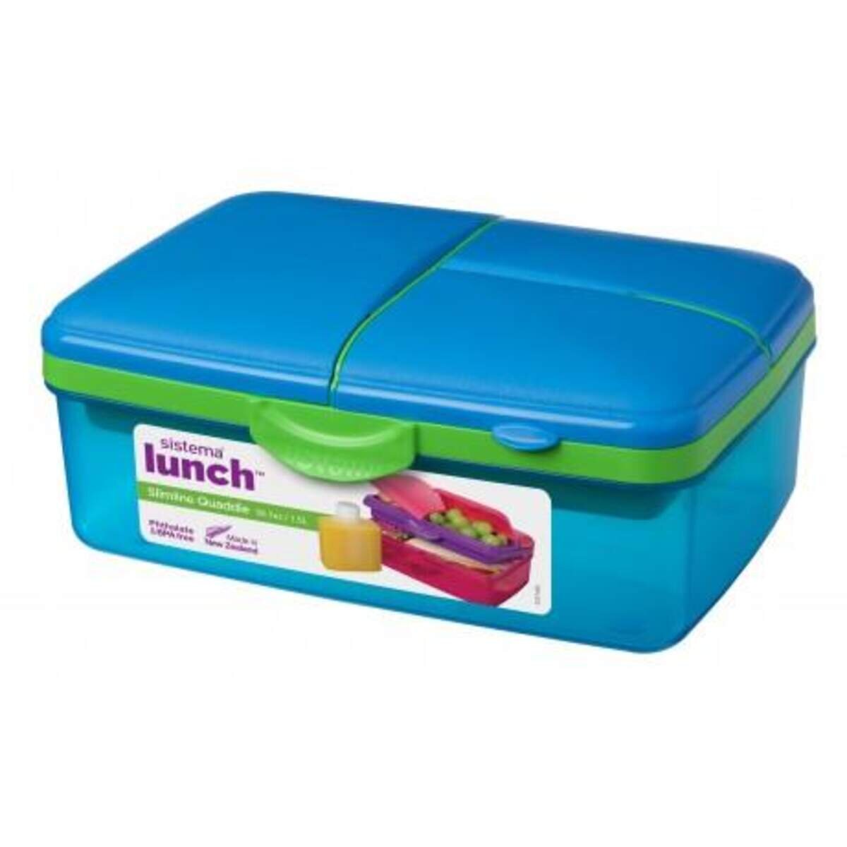 Sistema Lunchbox Quaddie mit Trinkflasche, sortiert