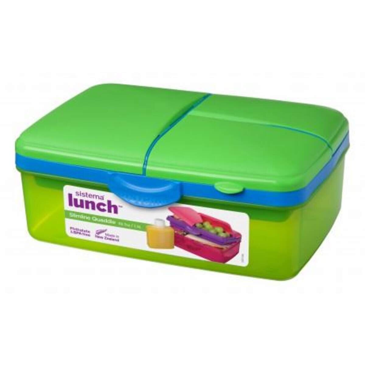 Sistema Lunchbox Quaddie mit Trinkflasche, sortiert