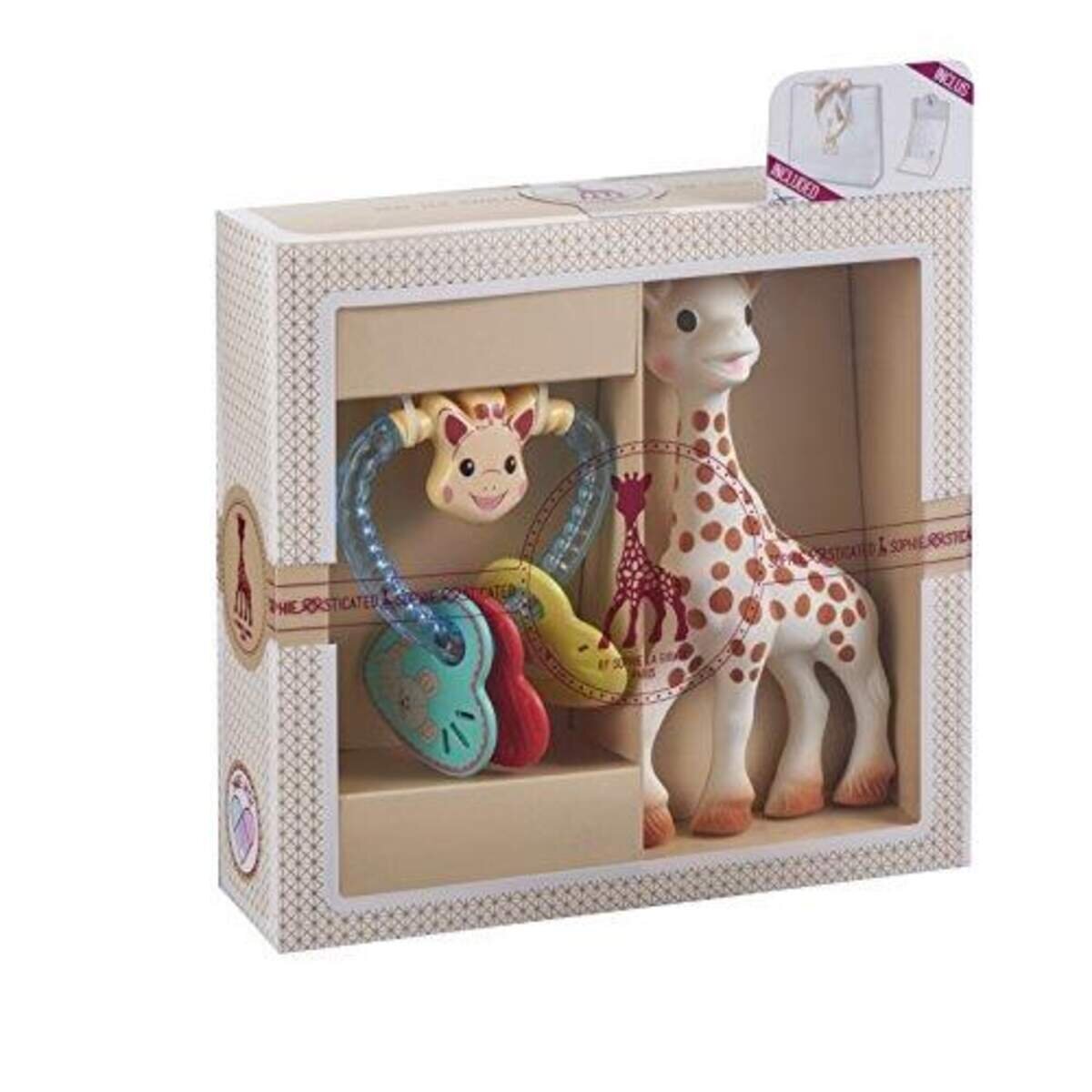 Sophia la Girafe Geschenk-Set mit Beißring und Rassel