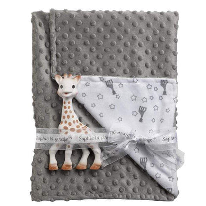 Sophie la Girafe Schmusedecke Grau