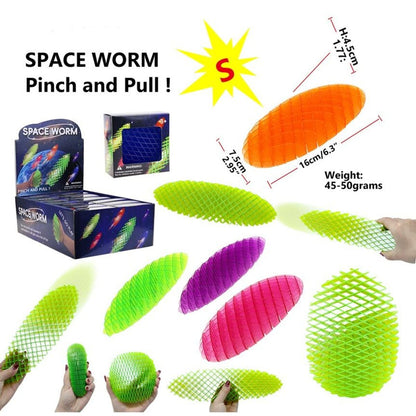 Space Worm Weltraumwurm, 1 Stück, 3-fach sortiert