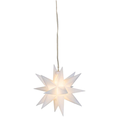 SPERRE MK Idena LED Dekostern Weiß, Ø 12 cm, warmweiß, für innen, batteriebetrieben, mit Timer - gesperrt Dü 23-10-20