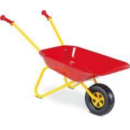 SpielMaus Kinder Schubkarre Metall rot