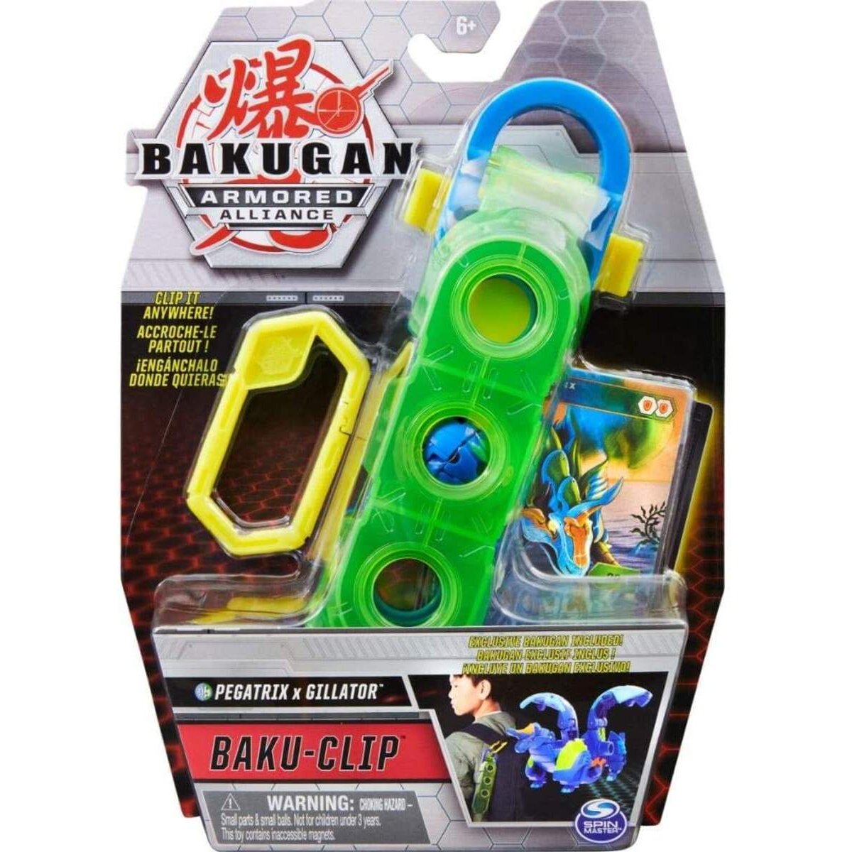 Spin Master Bakugan Armored Alliance Baku-Clip mit exklusivem Fusions-Bakugan, 1 Stück, sortiert