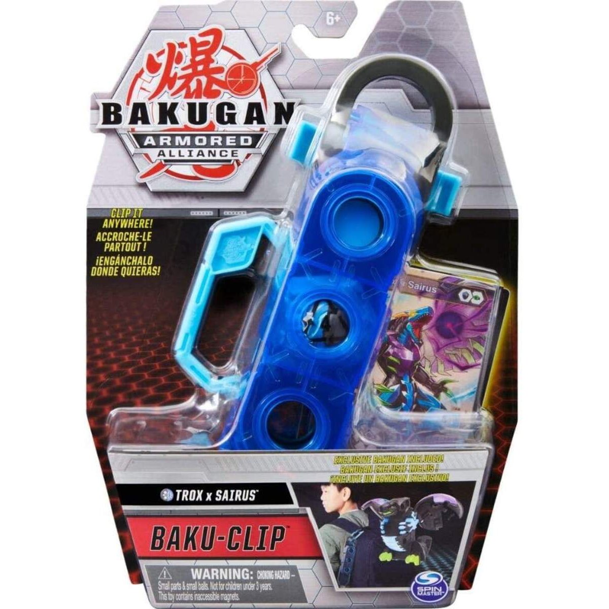 Spin Master Bakugan Armored Alliance Baku-Clip mit exklusivem Fusions-Bakugan, 1 Stück, sortiert