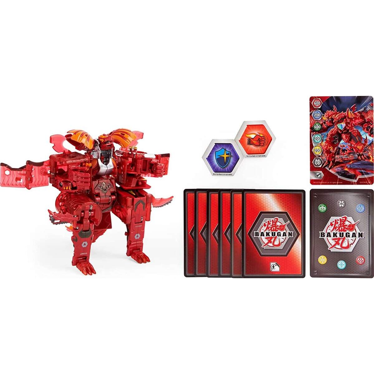 Spin Master Bakugan Geoforge Dragonoid mit 6 Geogan und 1 exklusiven Metall Dragonoid Bakugan