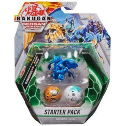 Spin Master Bakugan Starter Pack mit 3 Geogan Rising Bakugan, 1 Stück, 3-fach sortiert