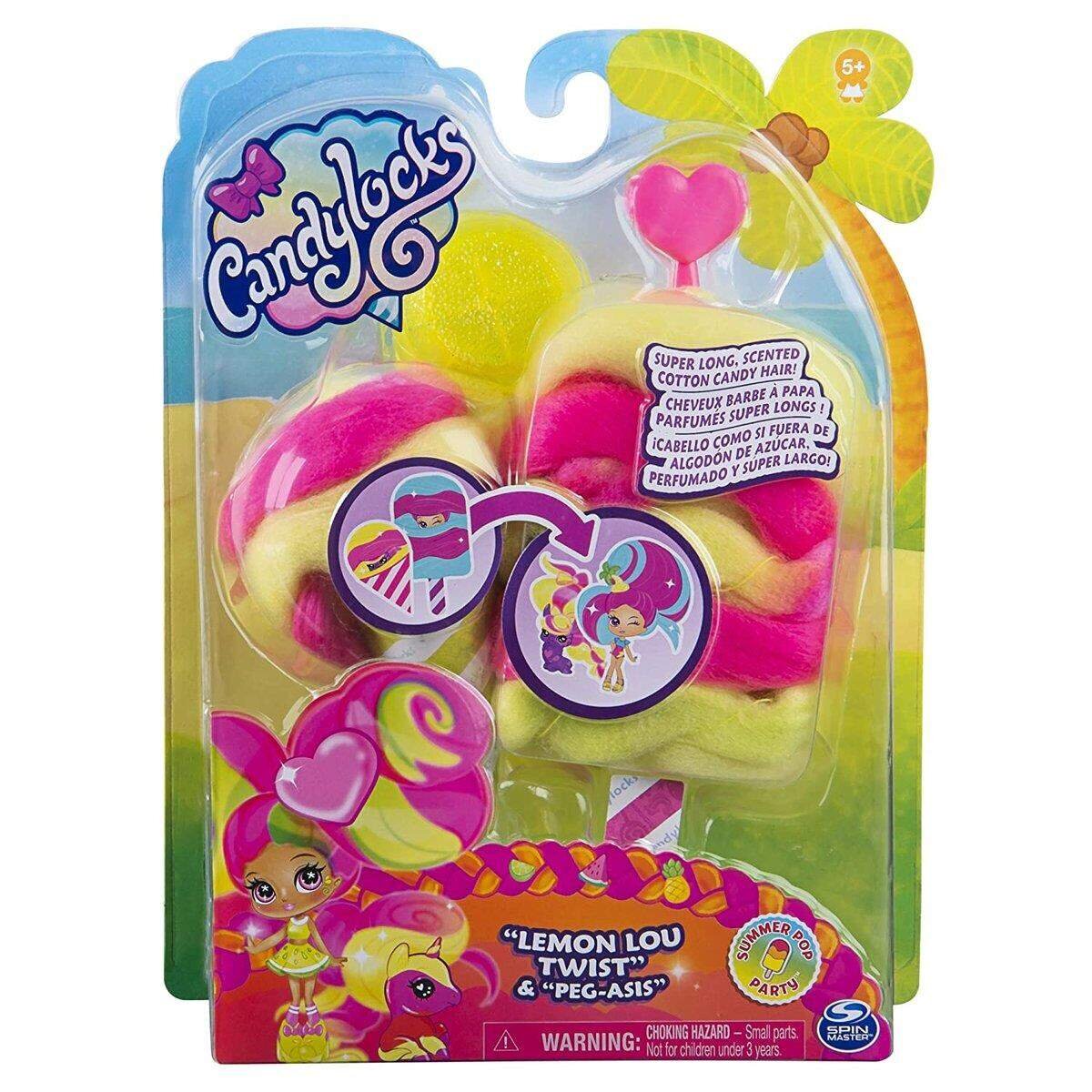 Spin Master Candylocks Puppe mit Tier und Haaraccesoire, 2er Pack, 2-fach sortiert