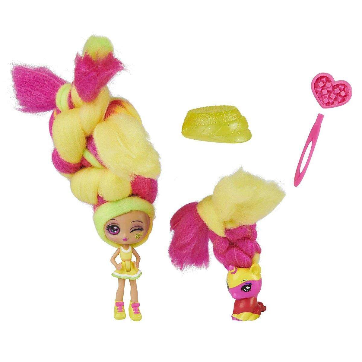 Spin Master Candylocks Puppe mit Tier und Haaraccesoire, 2er Pack, 2-fach sortiert