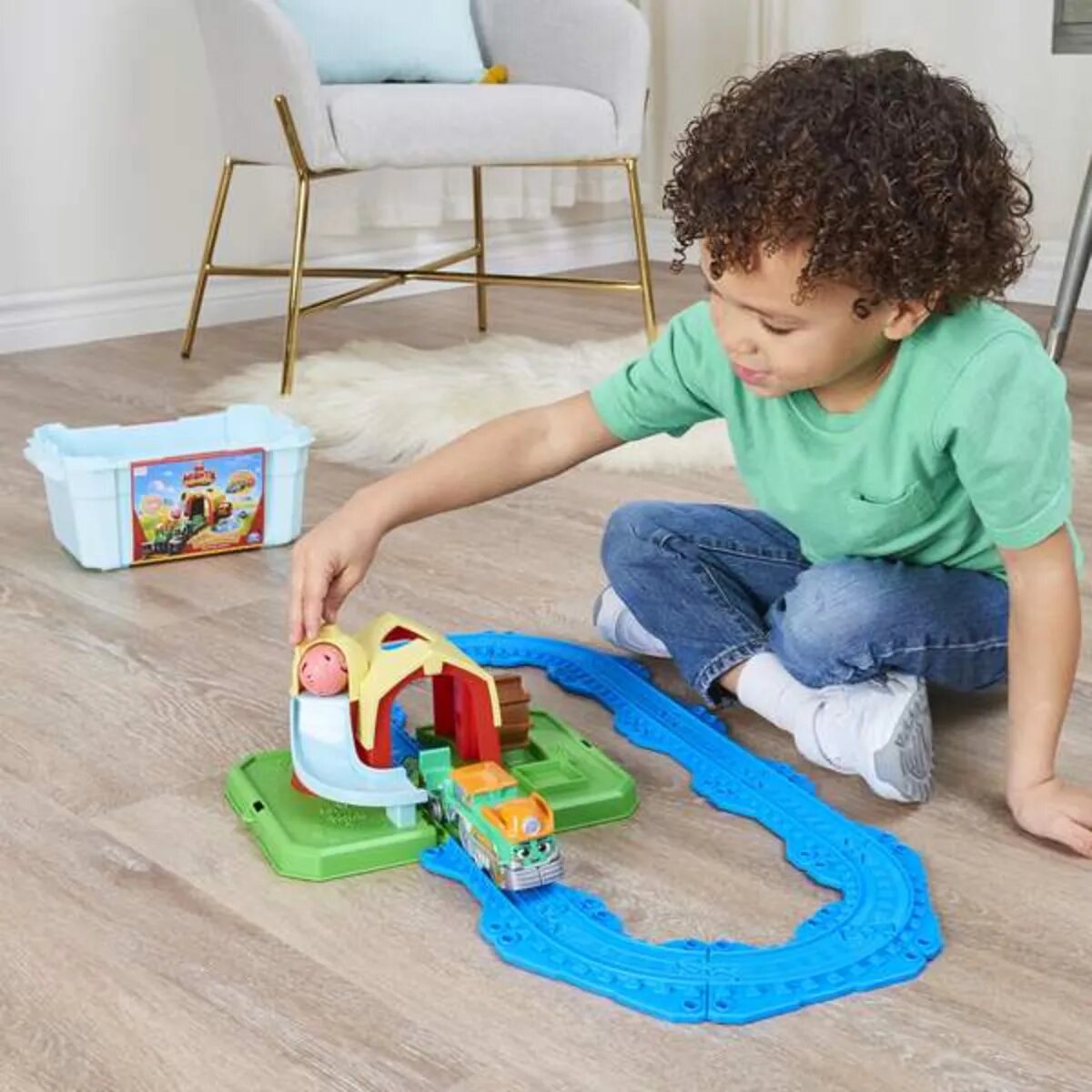Spin Master Mighty Express Farmbahnhof mit Farm-Frieda