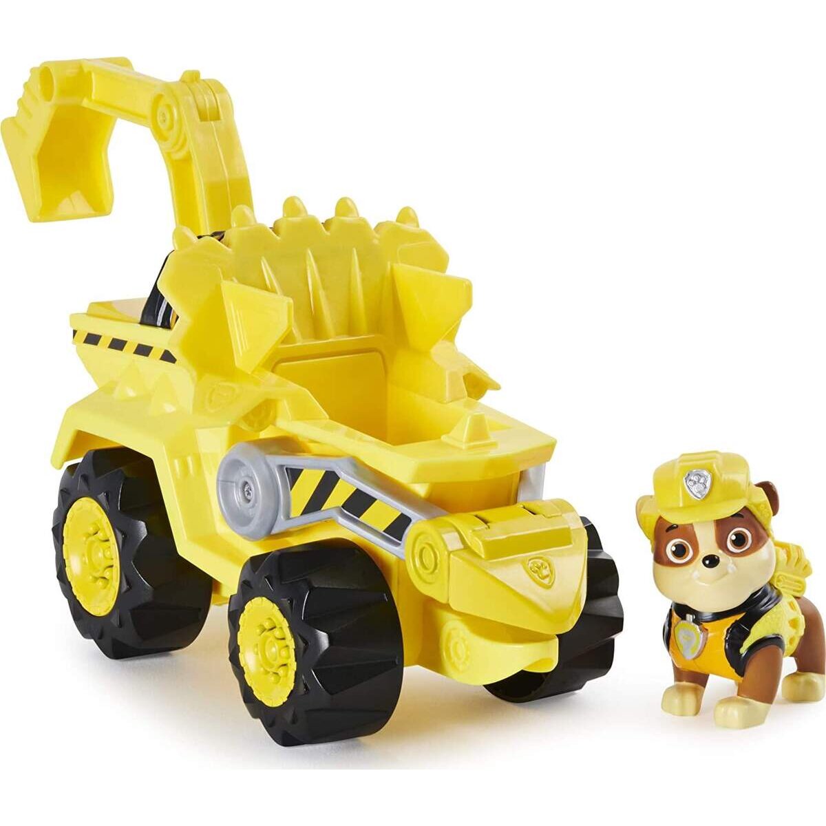 Spin Master Paw Patrol - Dino Rescue – Rubble – Set Charakter & Deluxe Fahrzeug