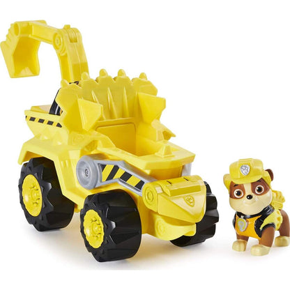 Spin Master Paw Patrol - Dino Rescue – Rubble – Set Charakter & Deluxe Fahrzeug