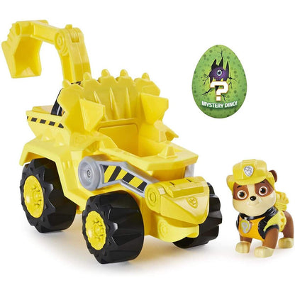 Spin Master Paw Patrol - Dino Rescue – Rubble – Set Charakter & Deluxe Fahrzeug