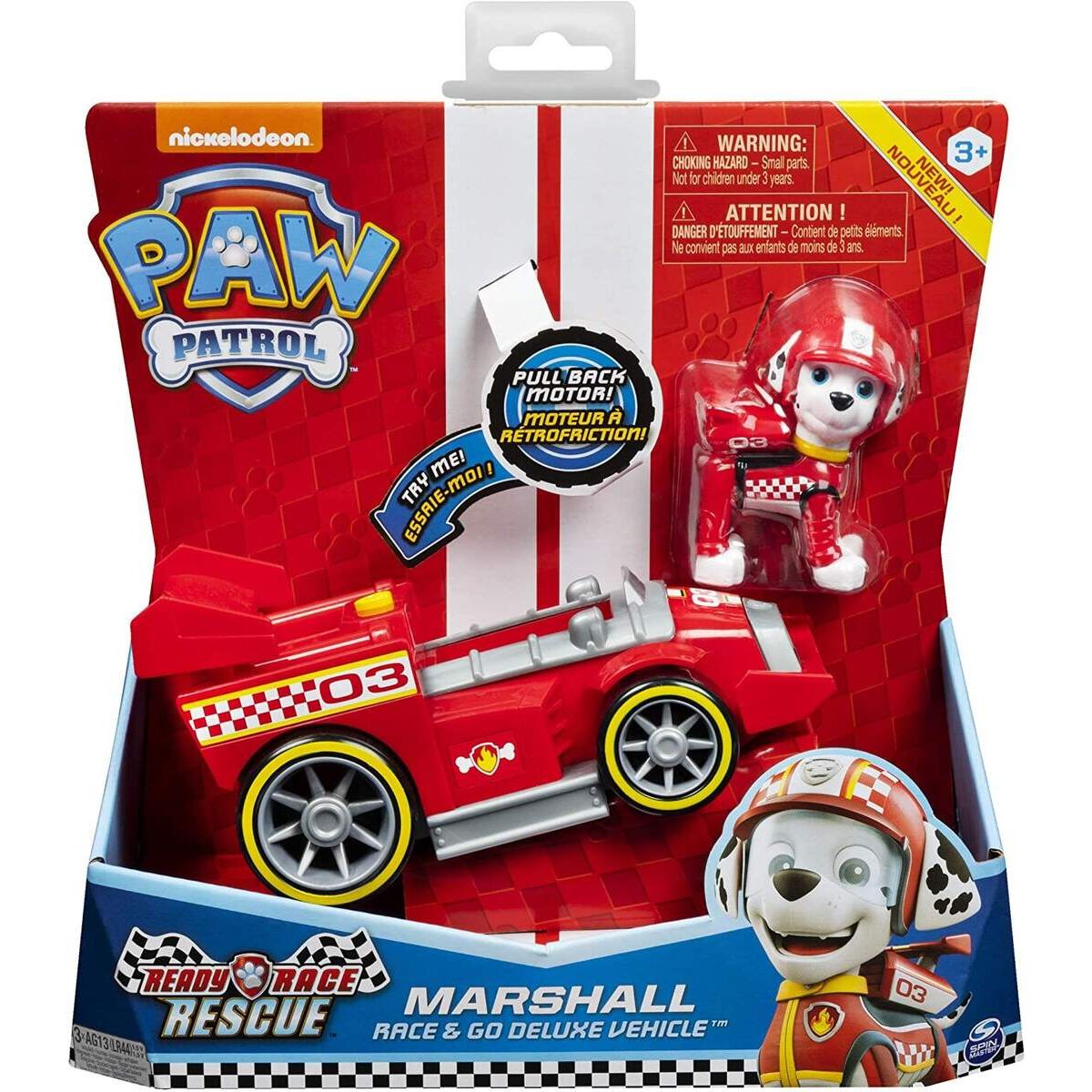 Spin Master Paw Patrol - Race &Go Deluxe Vehicle Marshall