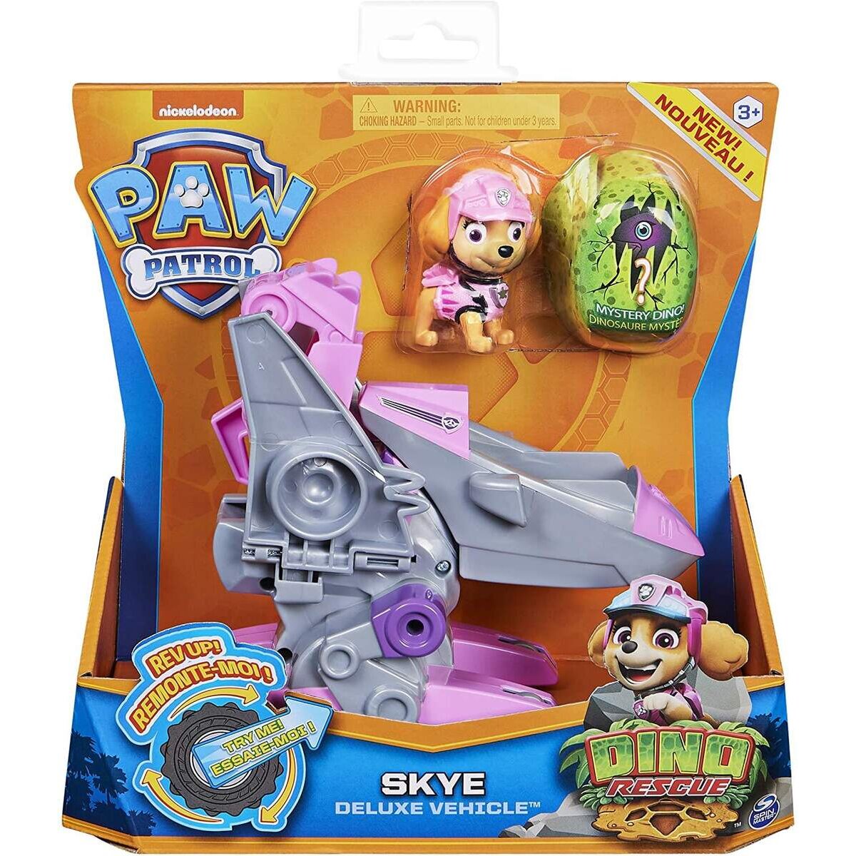 Spin Master Paw Patrol - Dino Rescue Skye mit Deluxe Fahrzeug
