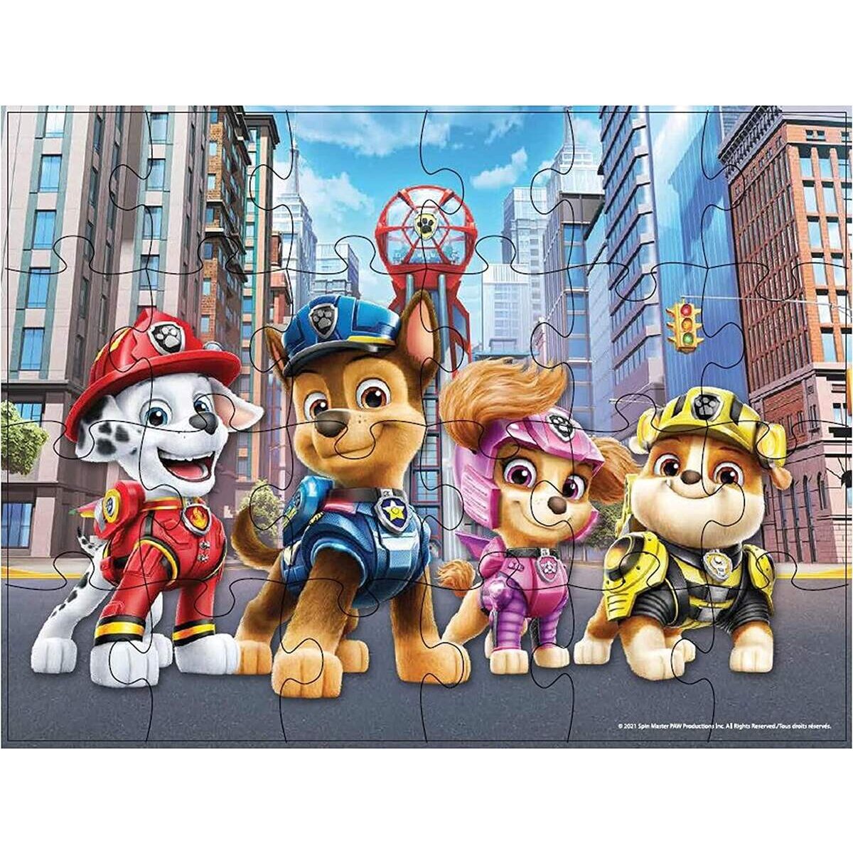 Spin Master Paw Patrol der Kinofilm - 3 Holzpuzzles in einer Holzbox