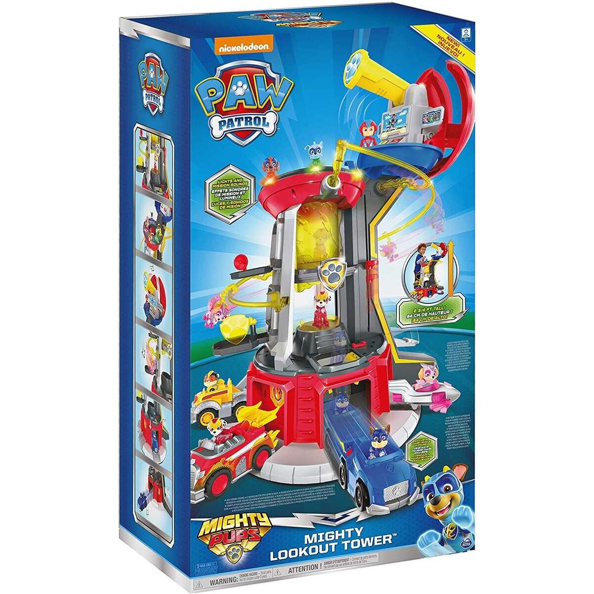 Spin Master Paw Patrol Mighty Pups Lifesize Lookout Tower, 70 cm