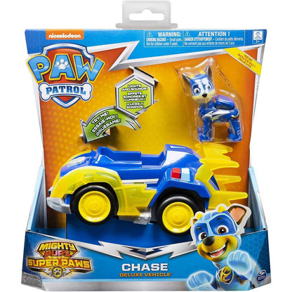 Spin Master Paw Patrol Mighty Pups Super Paws Chase Deluxe Vehicle