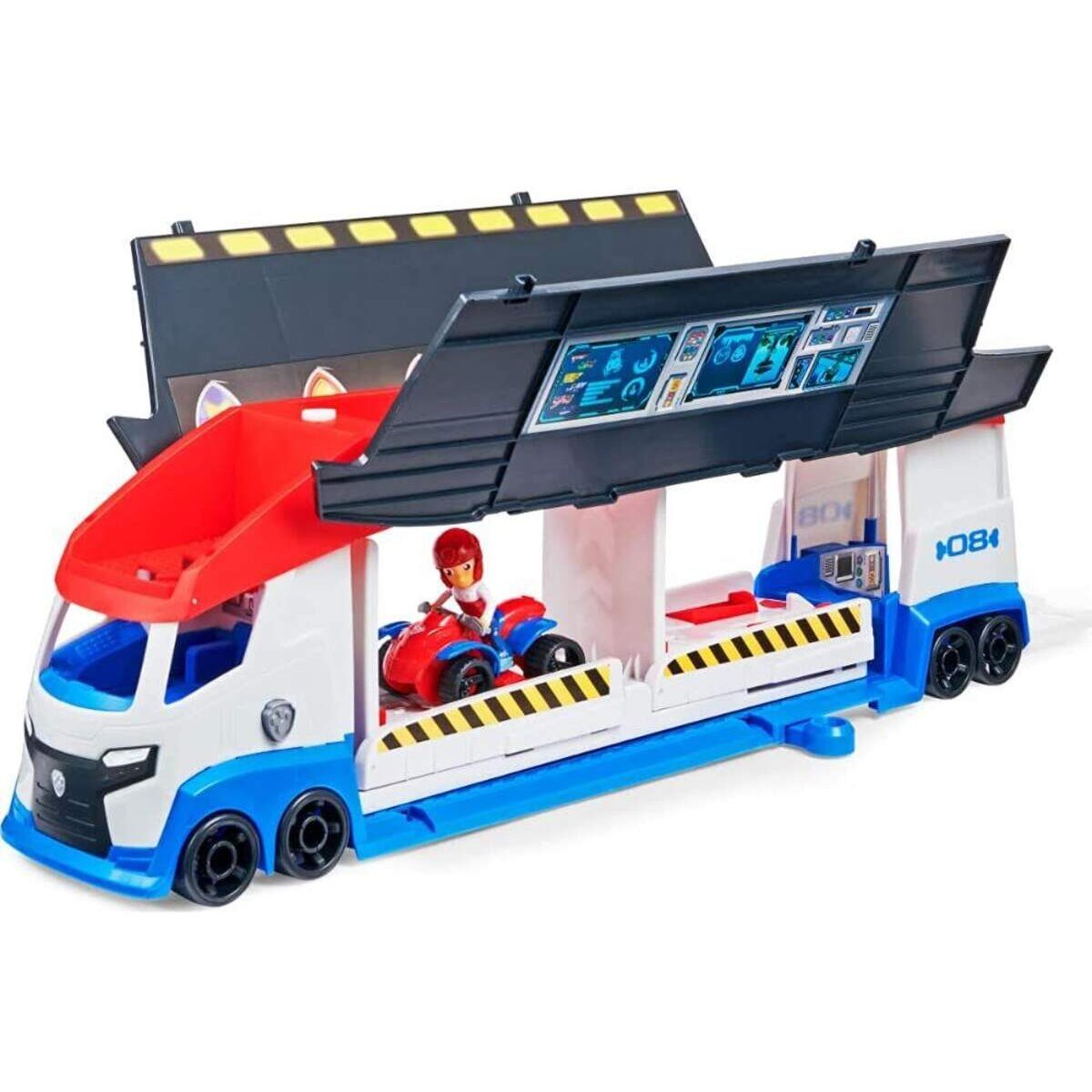 Spin Master Paw Patrol Teamfahrzeug Paw Patroller im aktualisierten Design, inkl. Ryder Figur und 1 Basis Fahrzeug